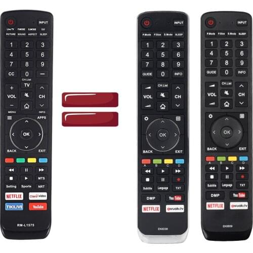 Remote Control for Hisense Smart LCD TV EN3C39V EN2H27HS EN-21662B EN-31603B EN-31906D EN-21662 CN3B16 CN3A26 CN3B12 Huayu