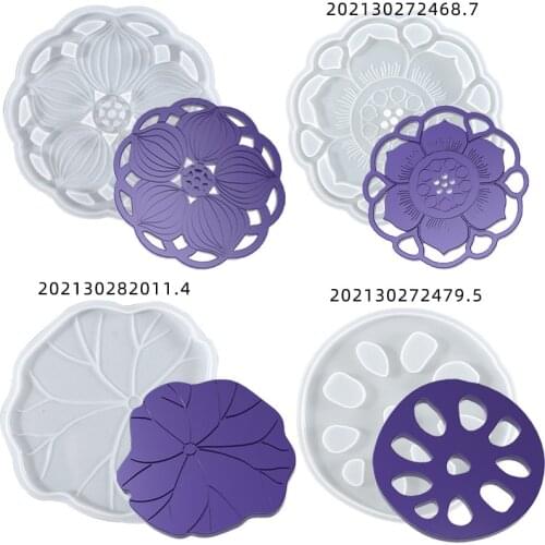 Mandala Coaster Silicone Mold DIY Crystal Epoxy Resin Mould Round Irregular Cup Tray Home Decoration Handmade Crafts