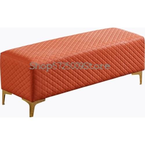 Nordic Luxury Shoes Stool Household Soft Bag Stool Shop Creative Shoes Stool Training Institutions Bench