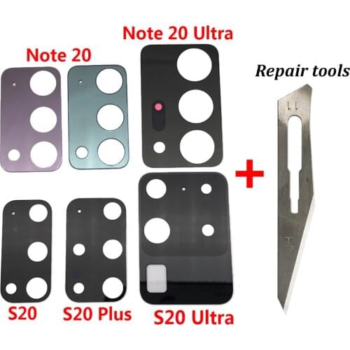 Rear Back Camera Glass Lens For Samsung Galaxy Note 10 Lite 20 Plus S20 Ultra M31s S20 fe Camera Glass With Glue Adhesive
