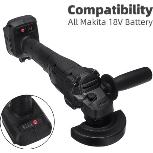 100mm 850W Cordless Grinding Angle Polisher 18V Lithium-Ion Battery Machine Cutting Electric Angle Grinder Power Tool