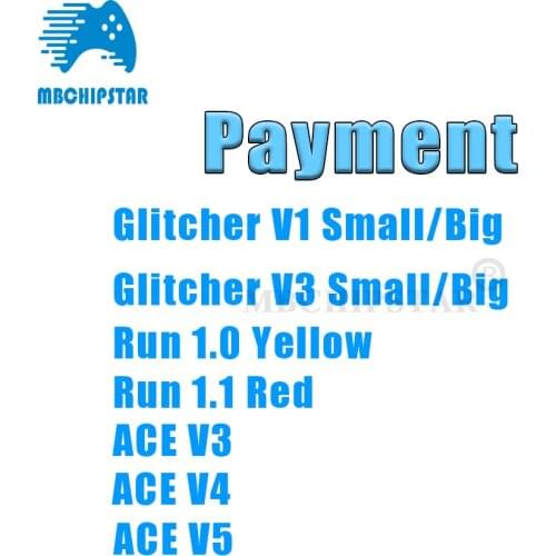 10pcs/lot For X360 ACE V4 V3 V5 for Xbox 360 Adapter V1/V2 Blue PCB with Crystal for Xbox360 Modchip RUN Yellow Red