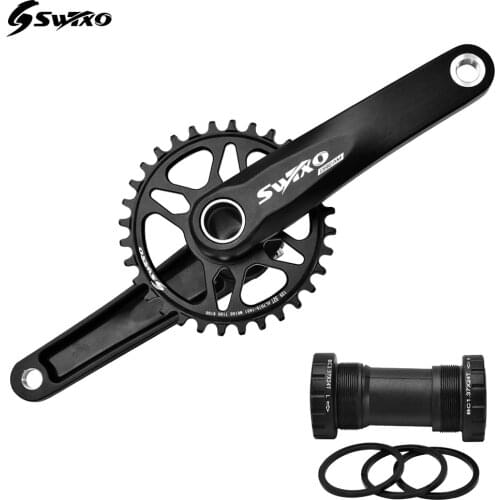 170mm GXP MTB bicycle crankset aluminum Direct mountain bike crank 32T 34T 36T 38T Chainring BSA bottom bracket for SHIMANO SRAM