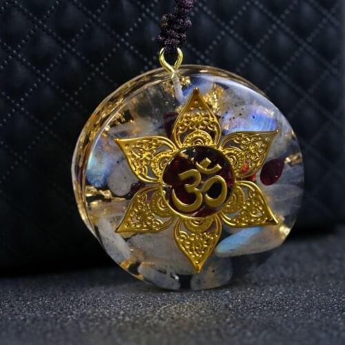 2021 High quality Lotus charm Pendant Wrap braid buddhist jewelry for women Energy necklace drop shipping