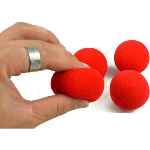 50 Pcs/Lot 4.5cm Finger Magic Props Sponge Ball Close-UP Street Classical Illusion Stage Comedy Tricks Toys for Childre Play
