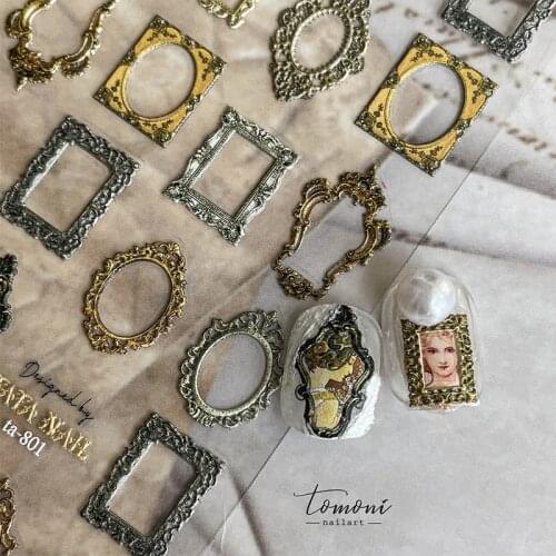 5D/3D Nail Art Simian Style Frosted Thin Decals Stickers Sime Flower Design Self Adhesive Nail Slider Manicuring Tips Decoration