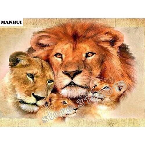 Diy daimond painting resin mosaic diamond painting full square drill diamond 3d cross stitch embroidery Animal Tiger BFC031