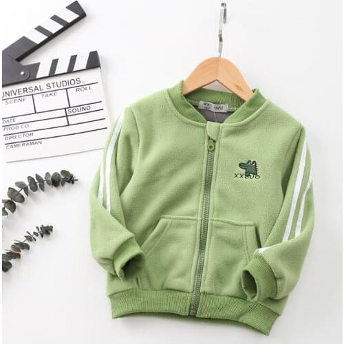 BBD Toddler Coat Jacket Spring Autumn Polar Fleece Baby Boys Girls Embroidered Active Fashion Tops Infant Delicate 2-7Y Clothes