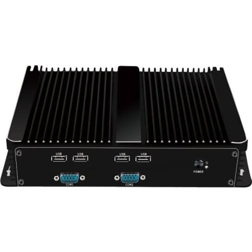 Fanless Mini PC Intel J1900 I3I5I7 Quad Core CPU 2 LAN 6 Serial Port Wifi Firewall Soft Router Portable Industrial Computer