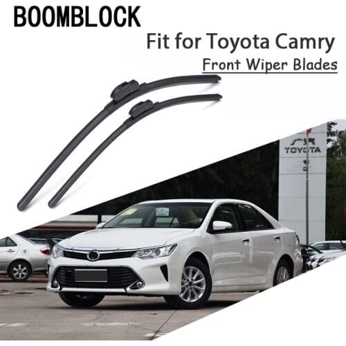 BOOMBLOCK 2PCS High Quality Front Windshield Wiper Blades For 2001-2017 Toyota Camry Accessories