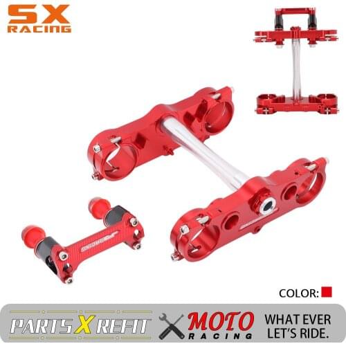 For Honda Motorcycle Triple Tree Clamps Steering Stem And Bar Mount CR125 CR205R CRF250R CRF450R 2004 2005 2006 2007