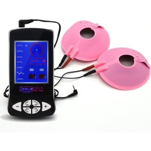 Electro Shock Therapy Adult Sex Toys For Woman Electric Nipple Pads Breast Massage Sex Machine Medical Themed Sex Products