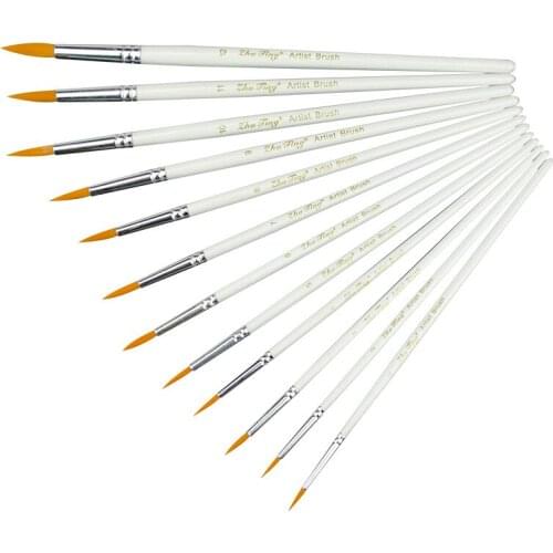 Paint Brushes 12pc Paint Brushes for Acrylic Painting, Art Brushes, Drawing and Art Supplies, Paint Brush, Acrylic Paint Brushes