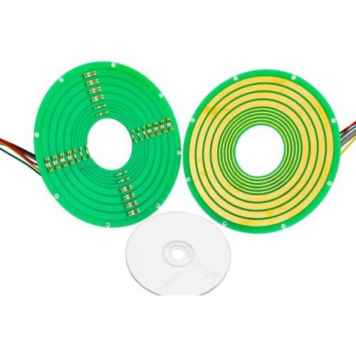 4 Circuits Through Hole Slip Ring with PCB Board for Cable Reel