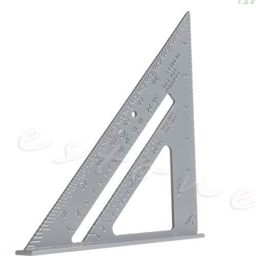 Aluminum Alloy Speed Square Protractor Miter Framing Measurement Measuring Tool M07 dropship
