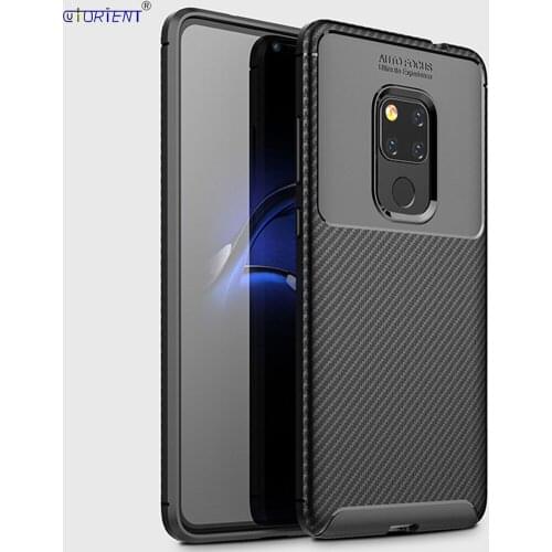 Matte Case For Huawei Mate 20 Mate20 Carbon Fiber Fitted Cover HMA-L09 HMA-L29 Soft Silicone Shockproof Back Cases HMA L29 Funda