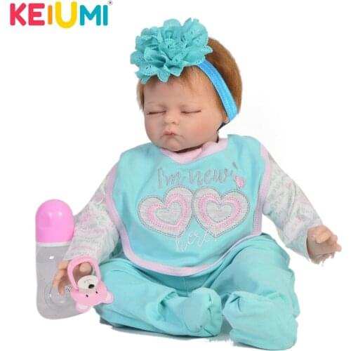 Wholesale Reborn Dolls Babies 22 Inch For Girl Gifts Realistic Sleeping Silicone Vinyl Newborn Dolls Cloth Body bebe Brinquedo