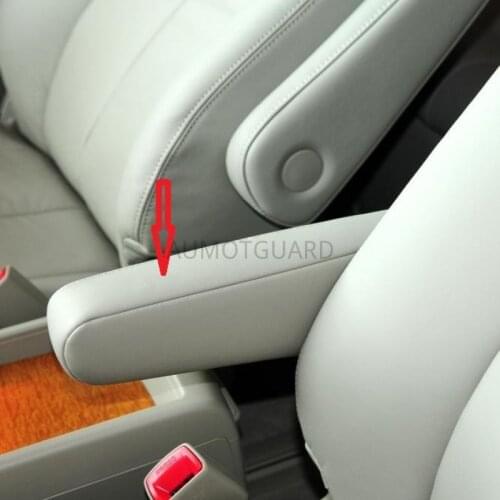 Customzied Front and Middle Row Seat Armrest Cover Protective Microfibre Leather Cover For Toyota Previa Estima ACR50 2006-2012