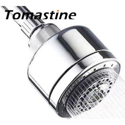 Full Function Shower Head 7 mode Pressurized Water-saving Rotating Top Sprinkler Bathroom Accessories
