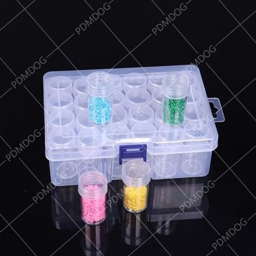 24/60Lattices Dismountable Diamond Embroidery Accessories diamond painting Boxes Cross Stitch Cases Storage Organizer blind Box