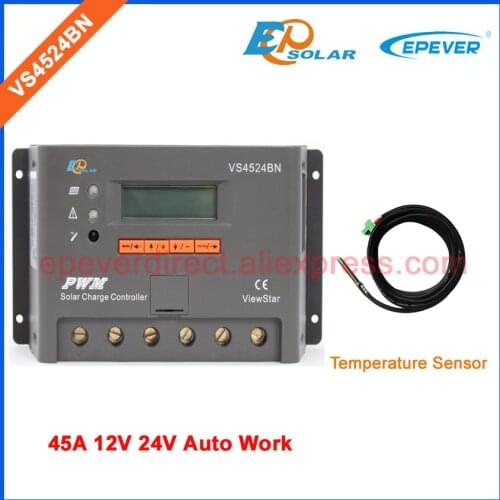 Regulator with temperature sensor 45A 45amp EPSolar/EPEVER VS4524BN PWM New series solar cells controller