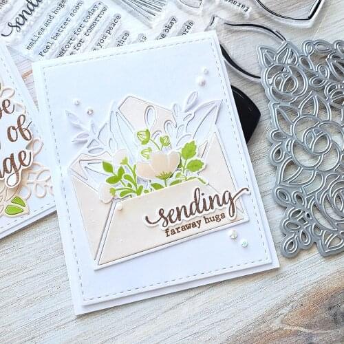 Mmao Crafts Metal Steel Cutting Dies New Leaf envelope decoration Stencil For DIY Scrapbooking Paper/photo Cards Embossing Dies