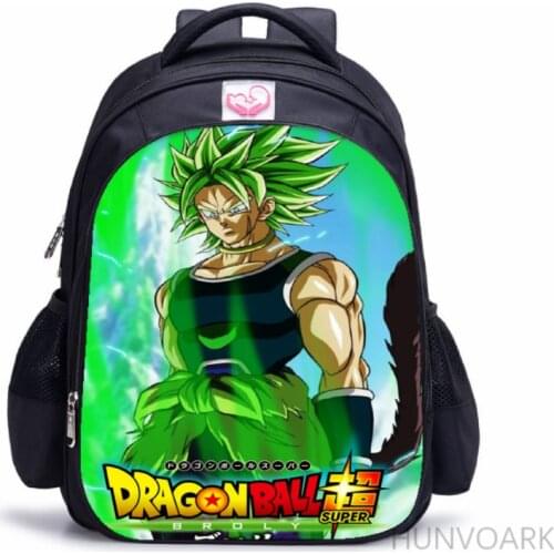 16 Inch 3D Print GOKU Children School Bags Orthopedic Backpack Kids Boys Girls Mochila Infantil Cartoon Bags