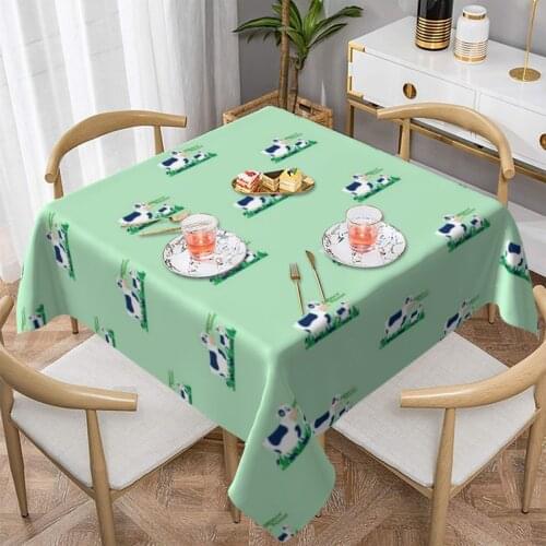 Cow Tablecloth Printed Decoration Table Cover Polyester Buffet Wholesale Modern Table Cloth