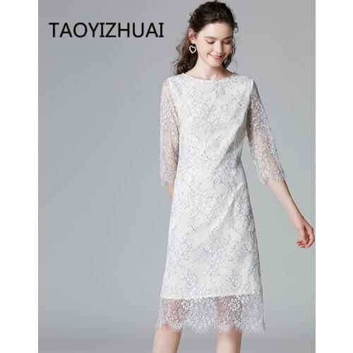 TAOYIZHUAI White Summer Dresses