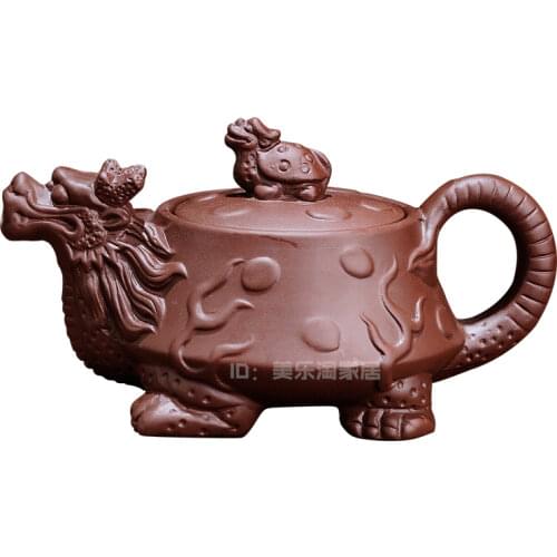 NEWYEARNEW Purple Clay Teaware Teapots Dragon Home Decoration Boyfriend Husband Business Gift Free Shipping