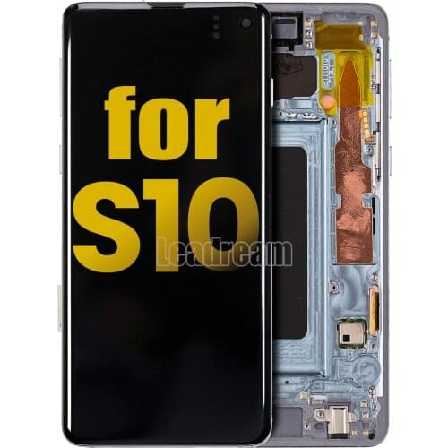 Original 6.1 AMOLED LCD Display For Samsung Galaxy S10 G973 G973F/DS SM-G973 LCD Display Touch Screen Digitizer
