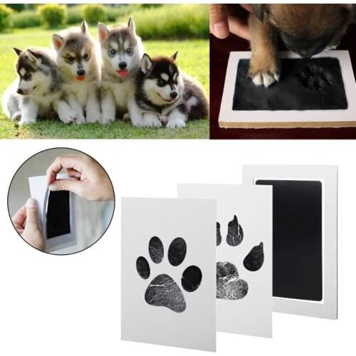 1Set Baby Handprint And Footprint Ink Pads Paw Print Ink Kits For Babies And Pets