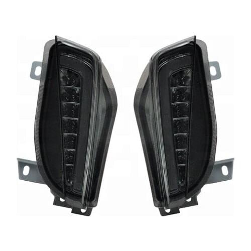 2 in 1 Amber White LED Turn Signal Lamp Position Corner Lights Driving DRL Light For Toyota Prius V 2012 2013 2014 DC12V