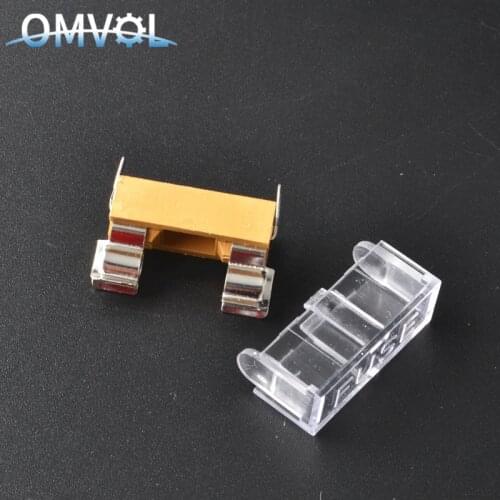 5PCS Panel Mount PCB Fuse Holder Case Cover 5x20mm