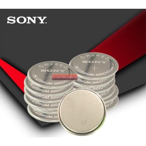 50pc Sony 100% Original CR2450 CR 2450 3V Lithium Coin watch Key Fobs Battery Batteries For swatch watch For LEXUS Car Contro