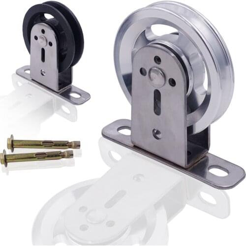 Heavy Duty Steel Bearing Pulley for DIY Home Gym Cable Machine Fixed Single Wheel Lifting Loading Strength Training Equipment