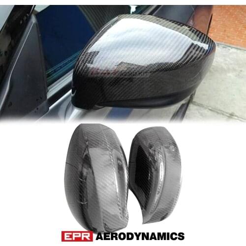 Car Accessories For Nissan R35 GTR Carbon Fiber Mirror Cover Stick On Type Glossy Finish Side Tuning Kit Fibre Drift Part Trim