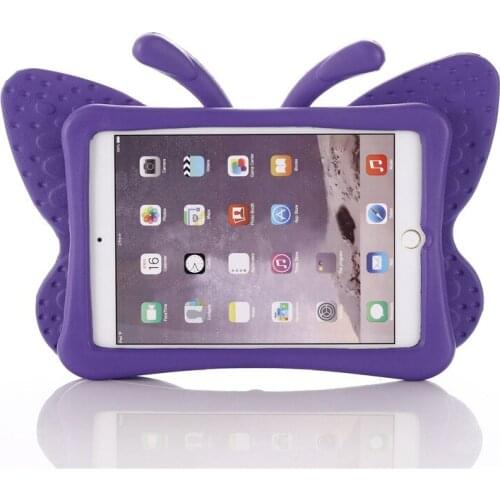 Case for iPad Mini 1 2 3 4 5 Secure Shockproof Case butterfly design EVA 3D cover with stand Silicone para shell coque