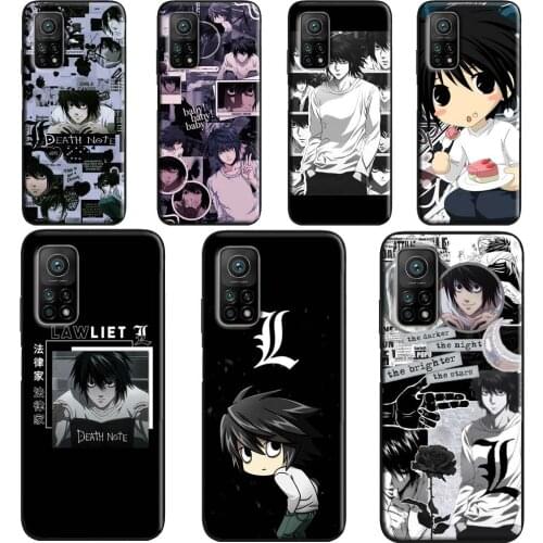 Death Note L Anime Art Case For Xiaomi Mi 11 Ultra 9 10 Note 10 Lite Mi 10T Pro Back Cover For POCO X3 Pro M3 F3