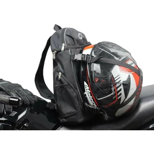 Black HELMET BAG Folding Motorcycle Bike Backpack Laptop Travel Bag Rain Cover Waterproof Muiltfunction Riding Equipment