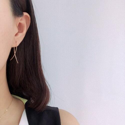 Domino Handmade Fish Shaped Hoop Earrings Animal Hoop Earrings Minimal Minimalist Hoops