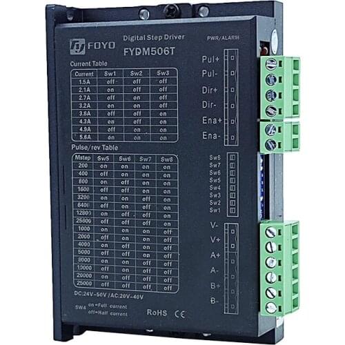 CNC Two-phase Stepper motor driver NEMA 23/34 Stepper motor controller DC 24V-50V FYDM506T