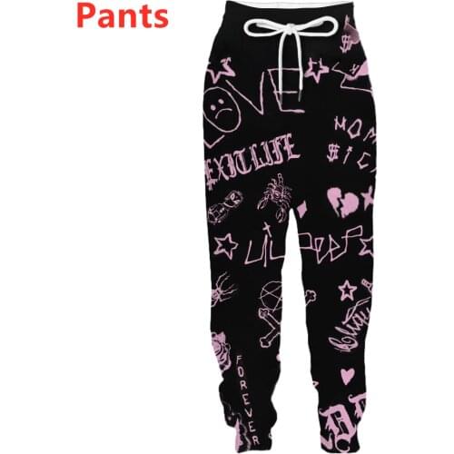 New boys/girls Love Lil.peep Fashion Men Women Tracksuits Crewneck Hip Hop Pants Plus Size S-7XL streetwear men