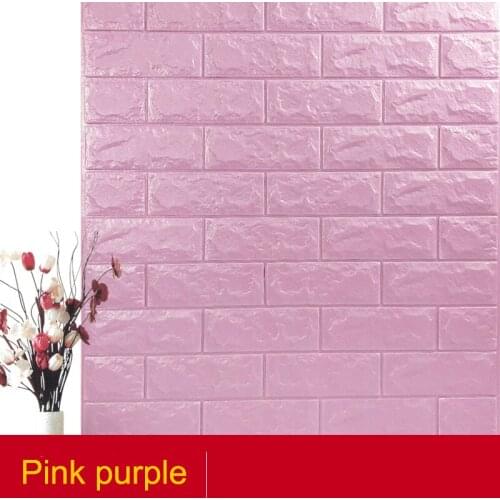 3D Brick Textured Wall Sticker Wall Panels Decals Self-adhesive Waterproof Foam Wallpaper for TV Sofa Background Art Wall Decor