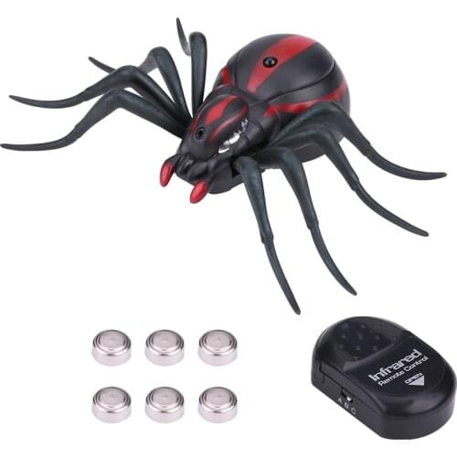 Infrared Spiders Remote Control Mock Fake Animal Trick RC Toy Kids Gift(Spiders)