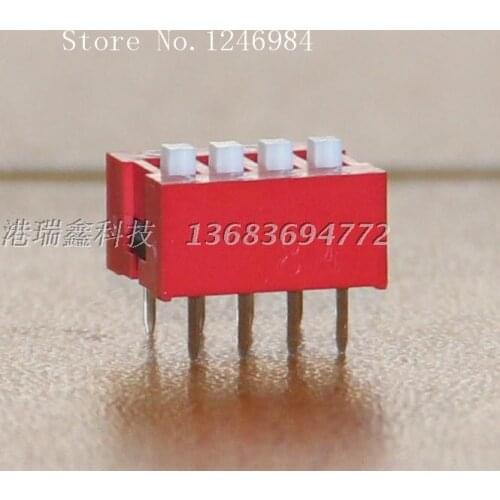 [SA]Taiwan Huanda DIP switch 4 DIP switch DIP switch more than a combination of original authentic--100PCS/LOT