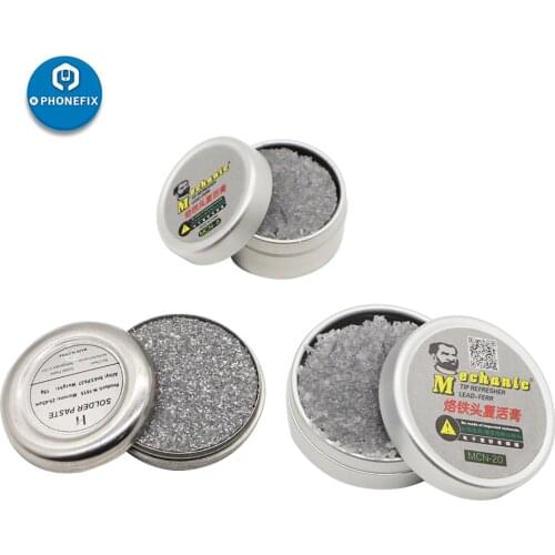 Mechanic Lead Free Oxide Solder Iron Tips Refresher Welding Heads Resurrection Assistant Clean Cream for Soldering station