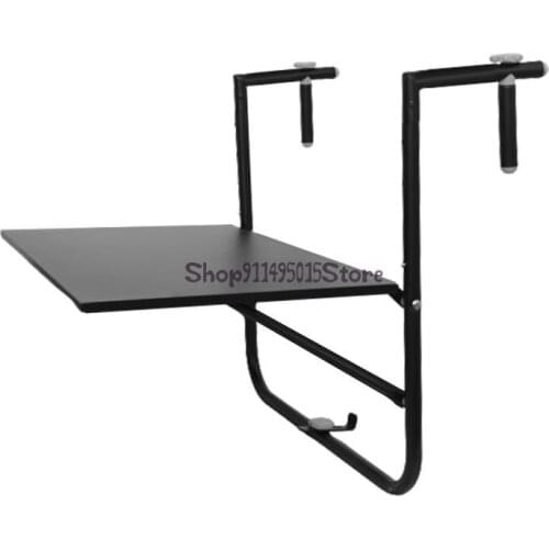 Outdoor Iron Art Antirust Sunscreen Balcony Hanging Table Folding Table Railings Lift Table Study Table Household Leisure Table