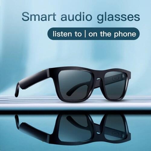 DDJ Intelligent Audio Bluetooth Glasses Sunglasses Outdoor Sports Waterproof Noise Cancelling Stereo With Mic Wireless Headset