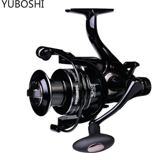 YUBOSHI DMF3000-6000 Double Brake Reel Spinning Reel Gear Ratio 5.2:1/5.0:1 Reels carretilhas de pesca 2021 New